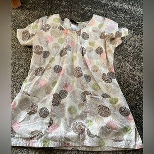 Multi colored scrub top